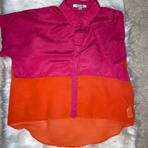 Forever 21 Color Block Blouse